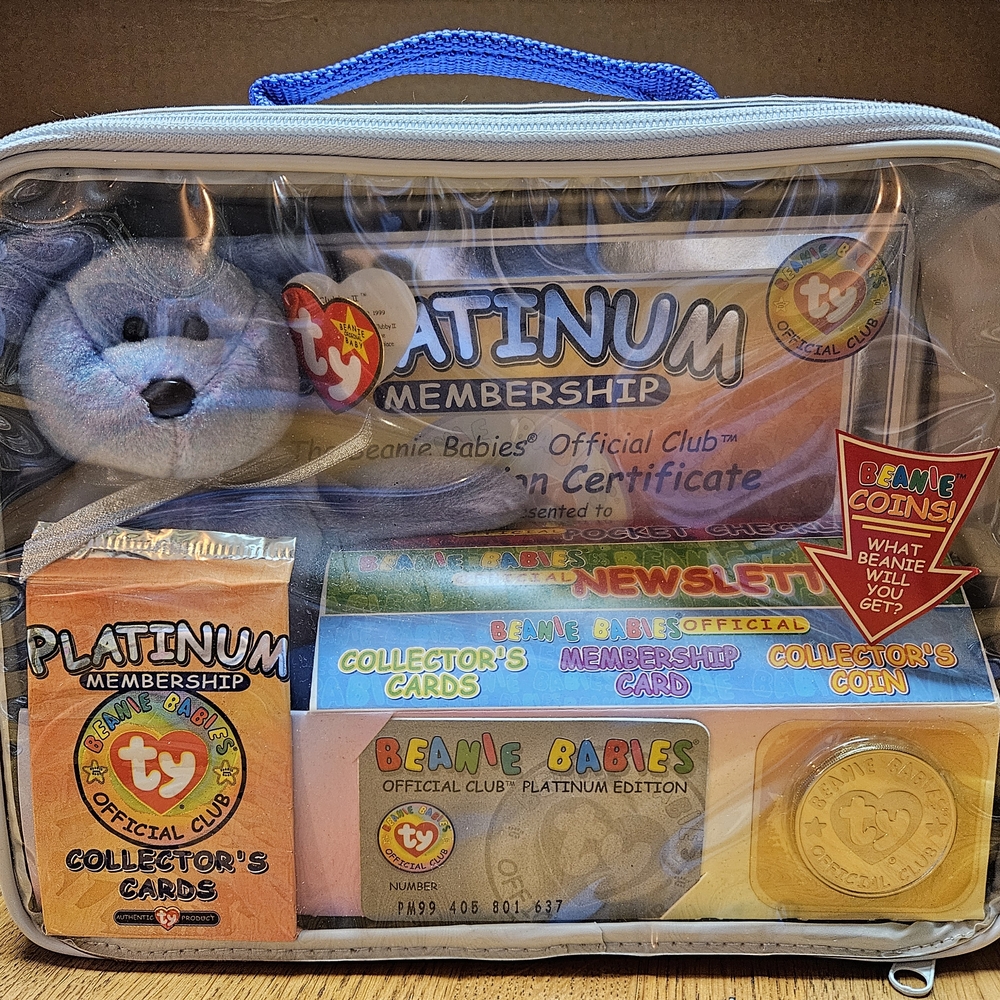 Ty Beanie Babies Platinum Membership Set - Blue and Gold